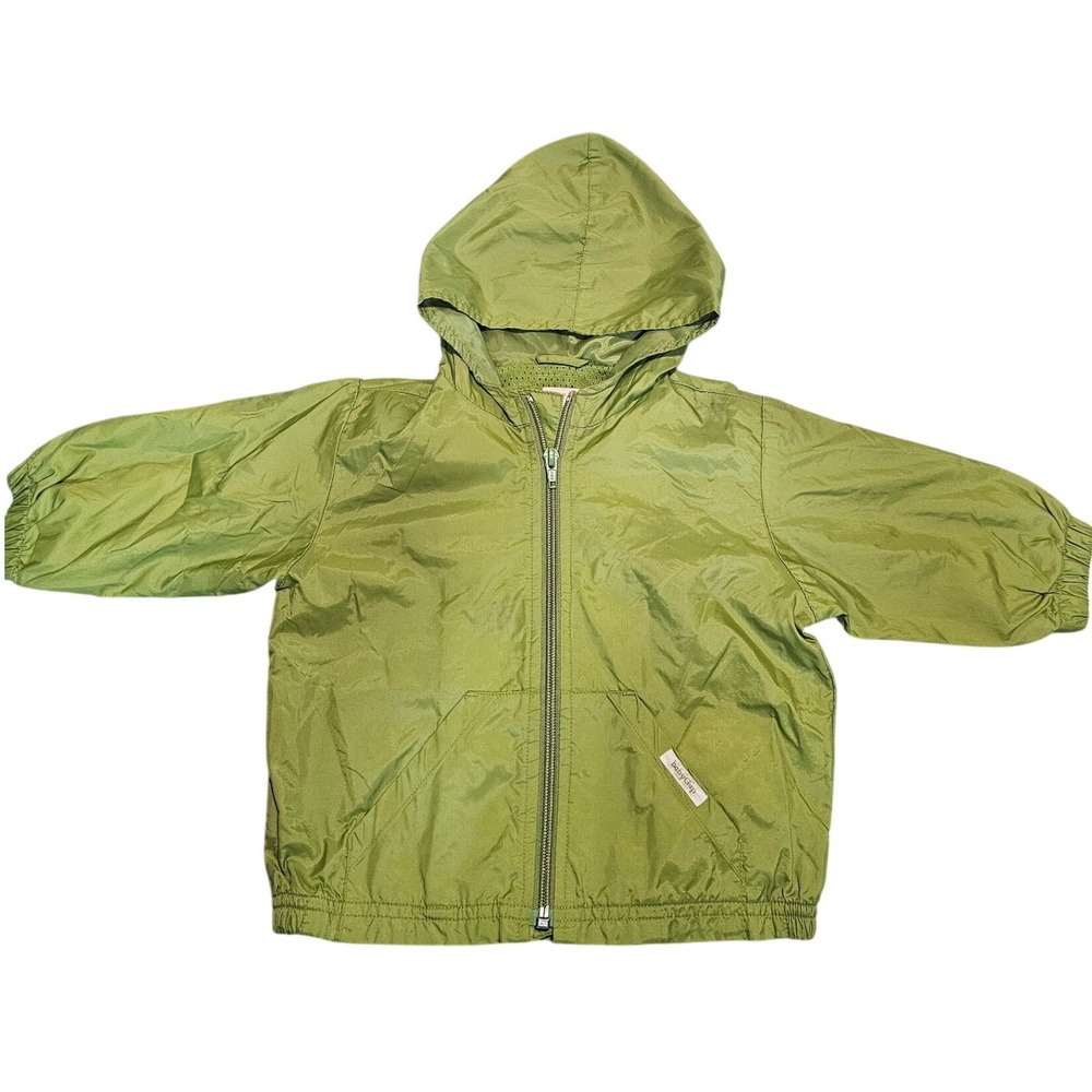 Baby Gap Kids Green Lightweight Hooded Zip Up‎ Jacket 12 18 Months
